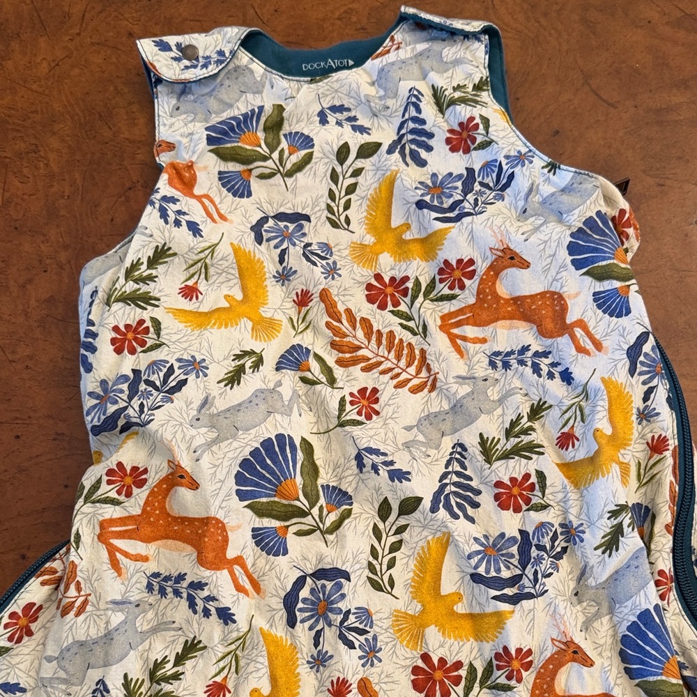 Dock-a-tot sleep sack 6-18 months Colorful Animal Print 1.0 tog